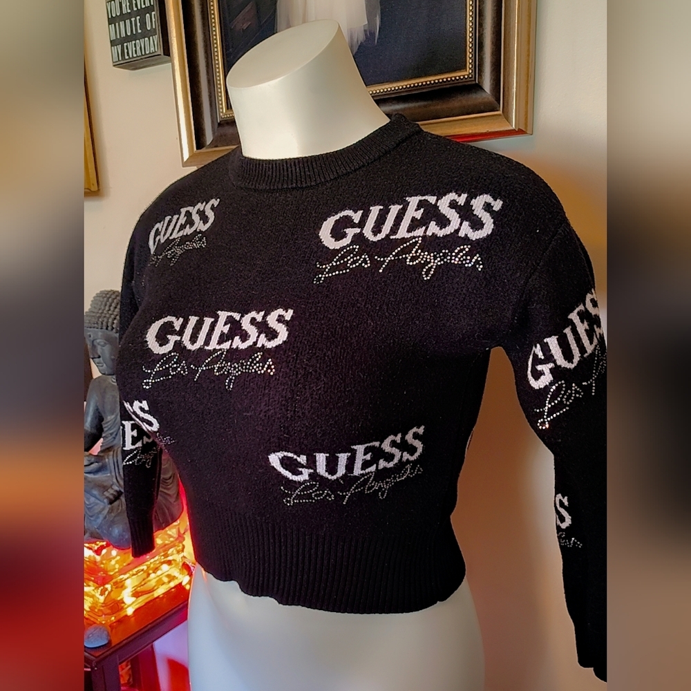 🖤 Guess Los Angeles Logo Sweater – Size S 🖤 Excellent Condition 🖤 - Picture 5 of 7